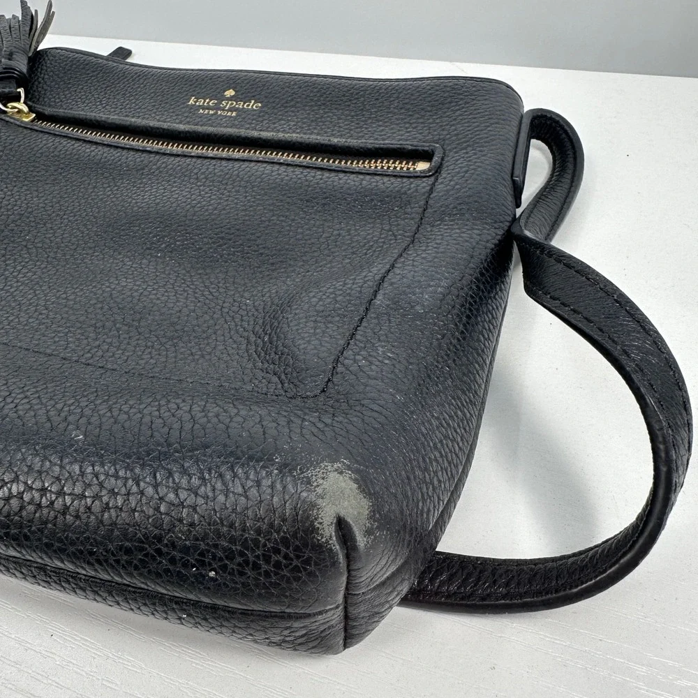 Kate Spade Chester Street Dessi Leather Crossbody‎ Bag Black